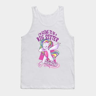 Unicorn  Big Sister 2021 announcing pregnancy Tank Top